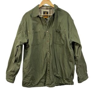 Mens Browning Cotton Canvas Flannel Lined Jacket Shacket XL